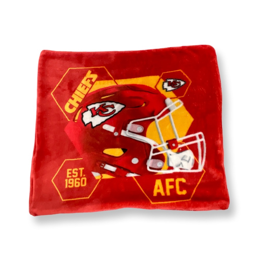 Kansas City Chiefs NFL Throw Pillow Cover Red (insert not included)